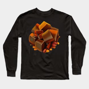 Bonfire Night Treacle Toffee Vector Art Long Sleeve T-Shirt